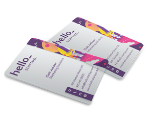 Cartes de visite PVC transparent