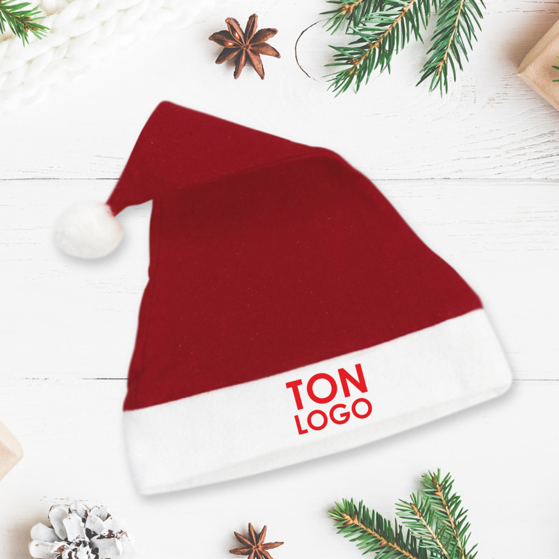 Bonnet de noel logo personnalisable