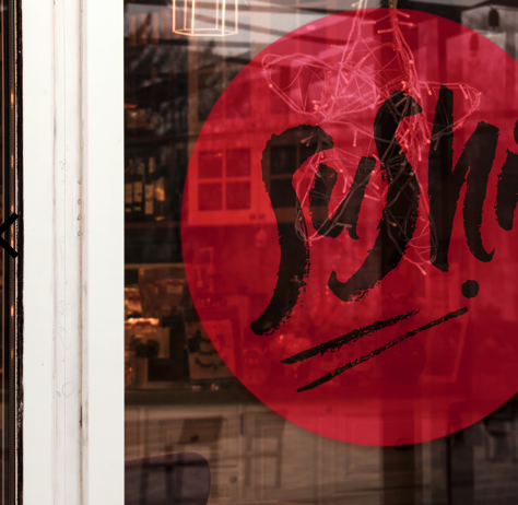Stickers adhésifs vitrine