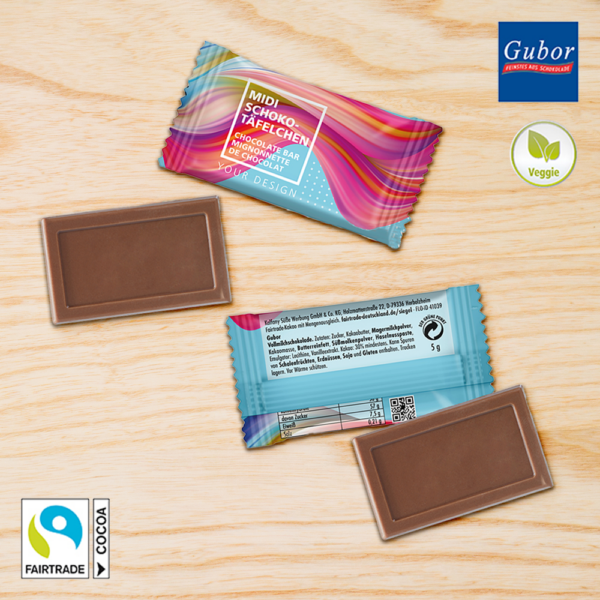 Mini barres de chocolat