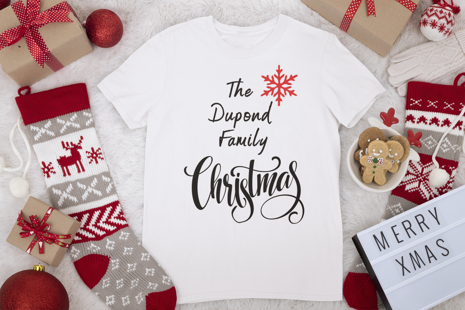 T-shirt personnalisé cadeau noel