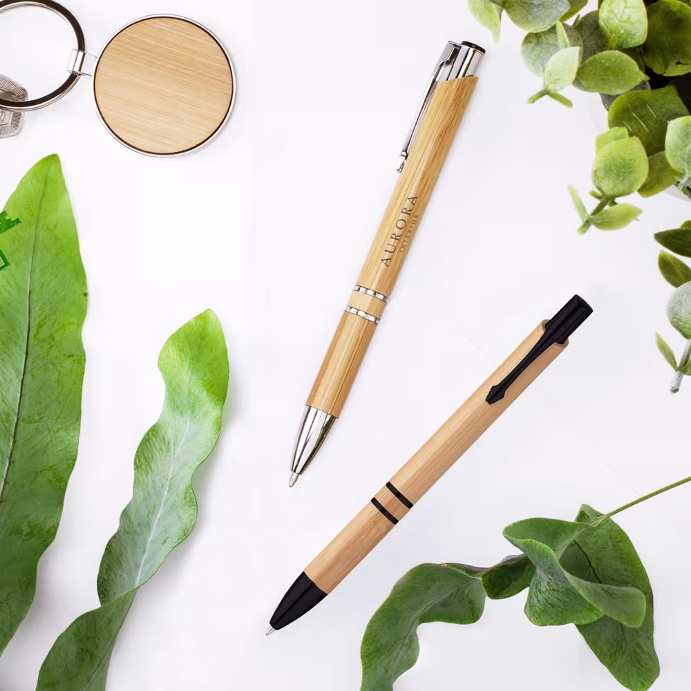 Stylo personnalisé bambou