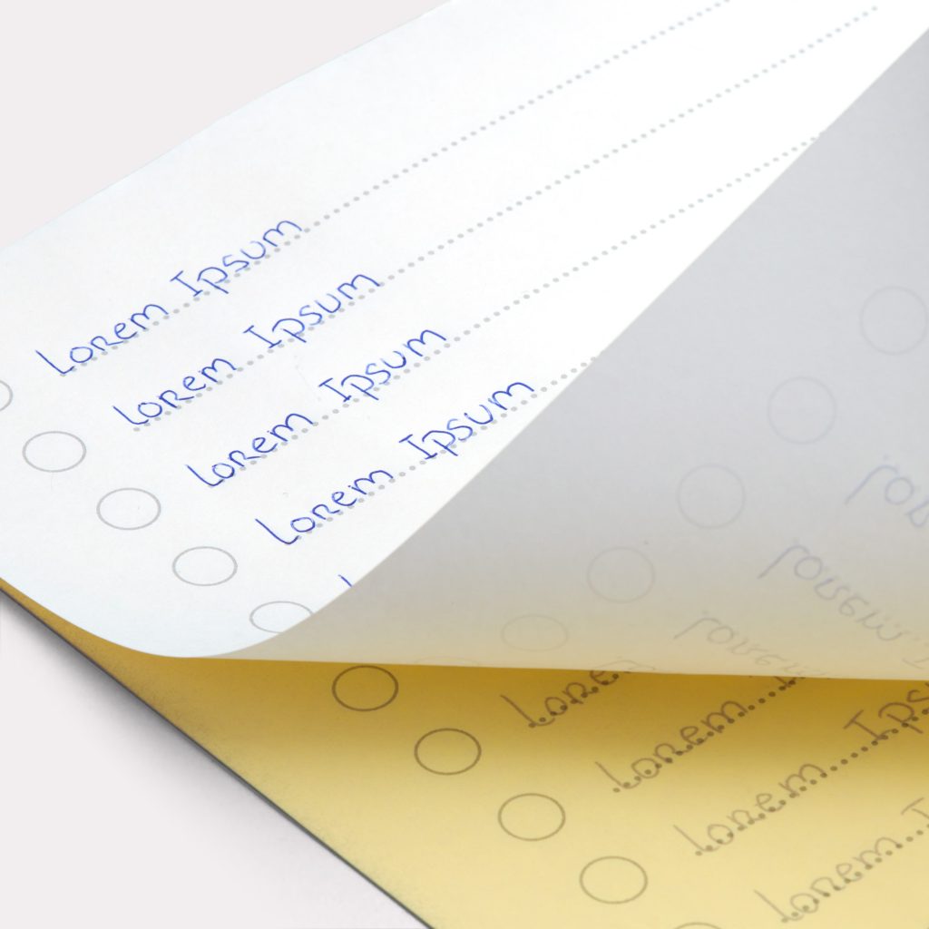 Impression de bloc autocopiant professionnelle par BDX Print