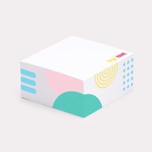 Exemple de bloc-notes cube imprimé en qualité professionnelle