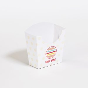Exemple de boîte à frites imprimé en qualité professionnelle
