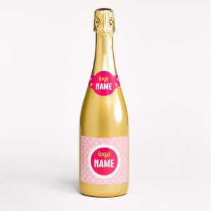 Exemple de bouteille cava ou champagne personnalisée imprimé en qualité professionnelle