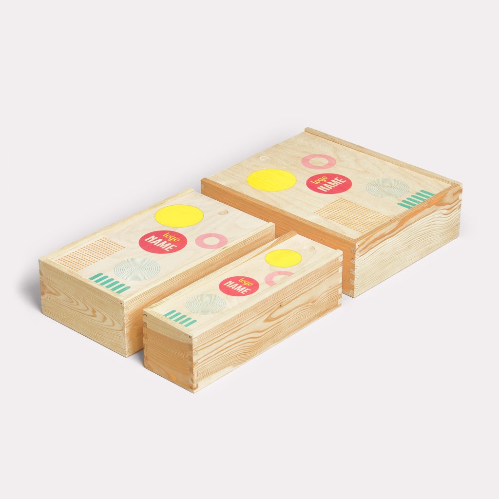 Impression de caisse à vin en bois professionnelle par BDX Print