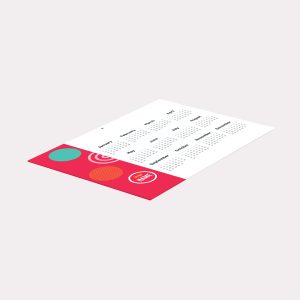 Exemple de calendrier bancaire imprimé en qualité professionnelle