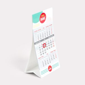 Exemple de calendrier chevalet 2026 imprimé en qualité professionnelle