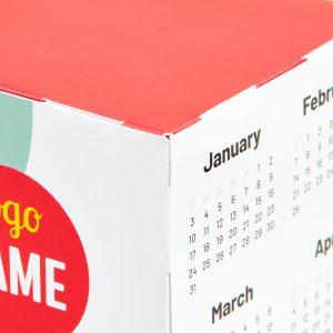 Exemple de calendrier cube imprimé en qualité professionnelle