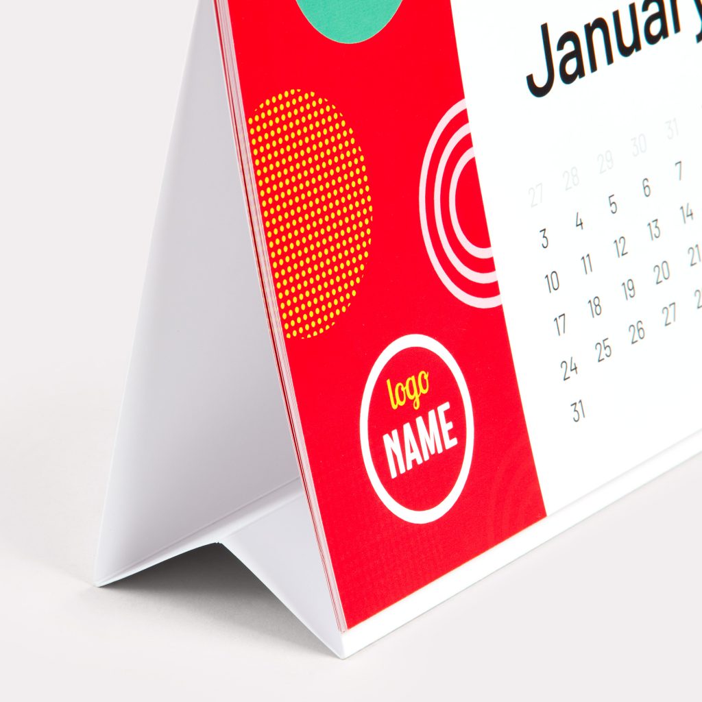 Impression de calendrier de bureau avec wire’o professionnelle par BDX Print