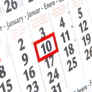 Exemple de calendrier sur 3 ou 4 mois 2026 imprimé en qualité professionnelle