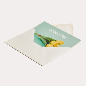 Exemple de carte avec enveloppe imprimé en qualité professionnelle