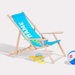 Exemple de chaise longue  classic  avec porte-gobelet imprimé en qualité professionnelle