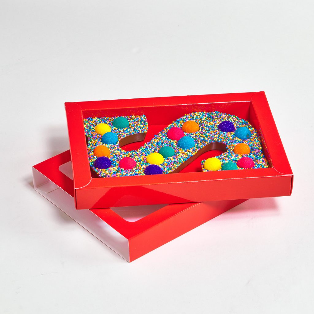 Impression de chocolate letter with sleeve professionnelle par BDX Print