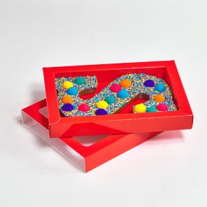Exemple de chocolate letter with sleeve imprimé en qualité professionnelle