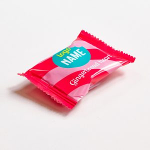 Exemple de coeur de pain d’épice enrobés de chocolat imprimé en qualité professionnelle