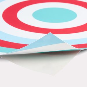Exemple de double-sided window sticker imprimé en qualité professionnelle