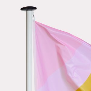 Exemple de drapeau vertical imprimé en qualité professionnelle