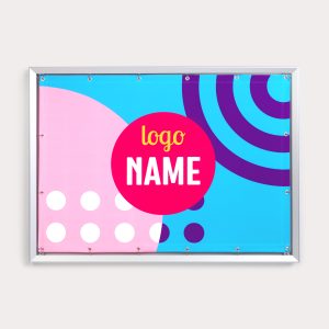 Exemple de foldable banner imprimé en qualité professionnelle