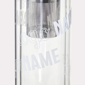 Exemple de gourde à thé en verre imprimé en qualité professionnelle