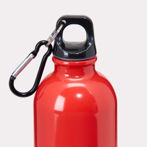 Exemple de gourdes en aluminium avec mousqueton 400ml imprimé en qualité professionnelle