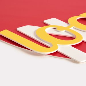 Exemple de lettres découpées imprimé en qualité professionnelle