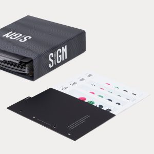 Exemple de lookbook sign – catégorie textiles imprimé en qualité professionnelle