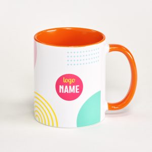 Exemple de mug à anse colorée imprimé en qualité professionnelle