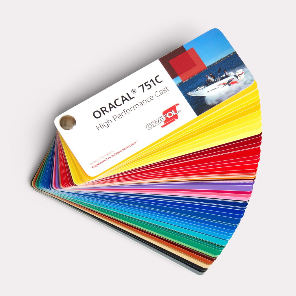 Impression de oracal® colour swatch professionnelle par BDX Print