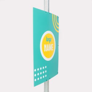 Exemple de panneau pour poteau d’éclairage imprimé en qualité professionnelle