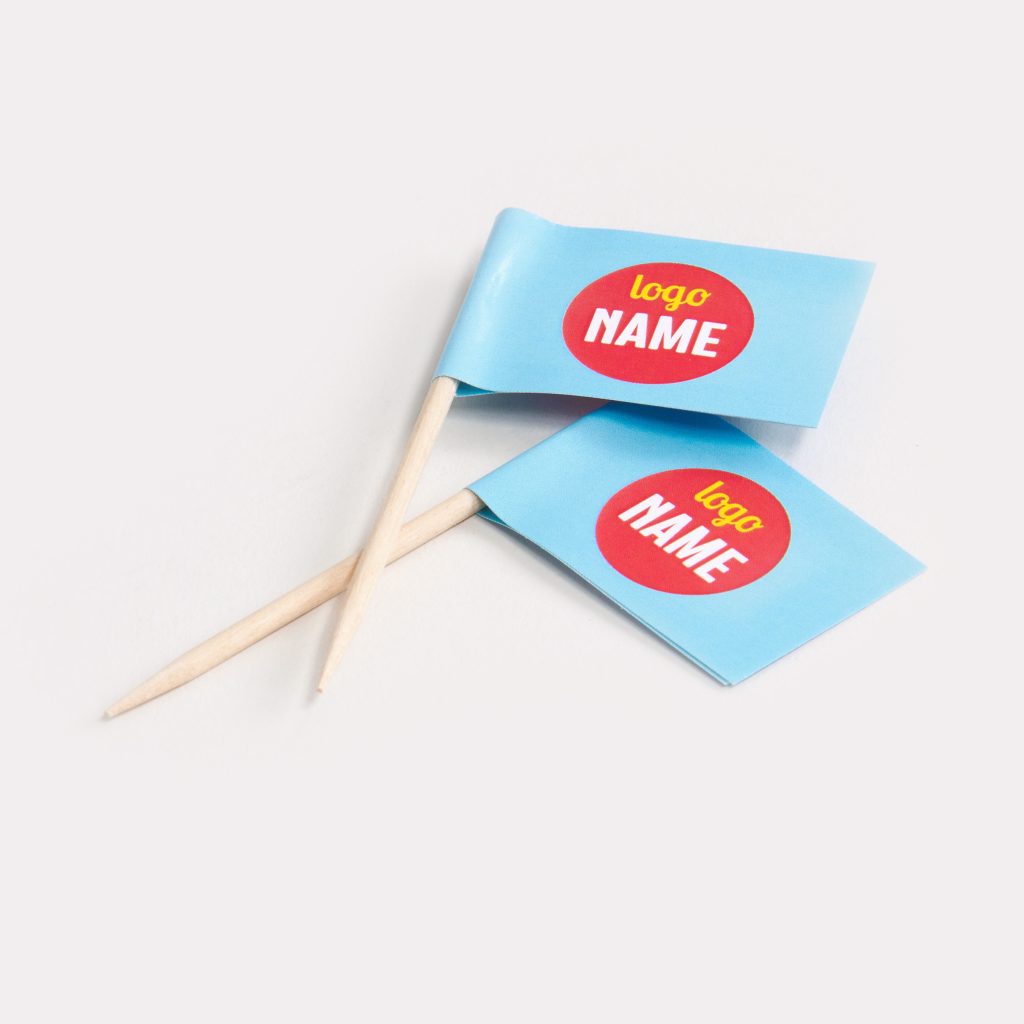 Impression de pique apéro avec drapeau professionnelle par BDX Print