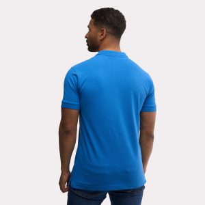 Exemple de polo russell fitted stretch imprimé en qualité professionnelle