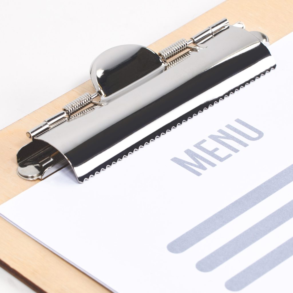Impression de porte-menus en bois professionnelle par BDX Print