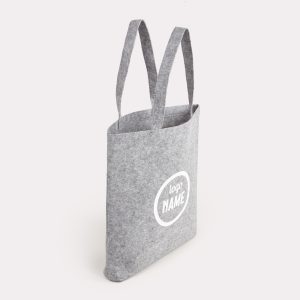 Exemple de sac cabas en feutrine imprimé en qualité professionnelle