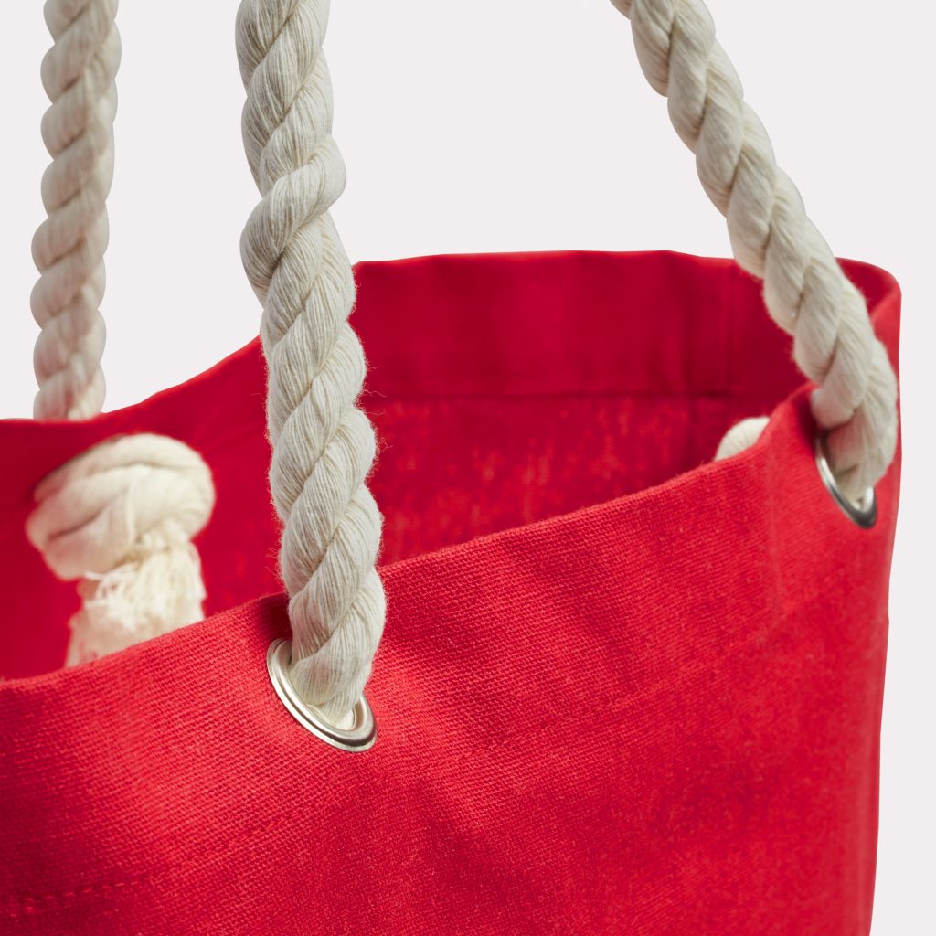 Impression de sac de plage en coton avec anses en corde professionnelle par BDX Print