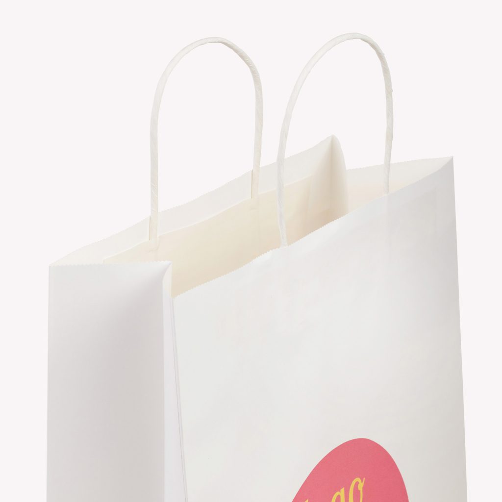 Impression de sac en papier à poignées plates – numérique professionnelle par BDX Print