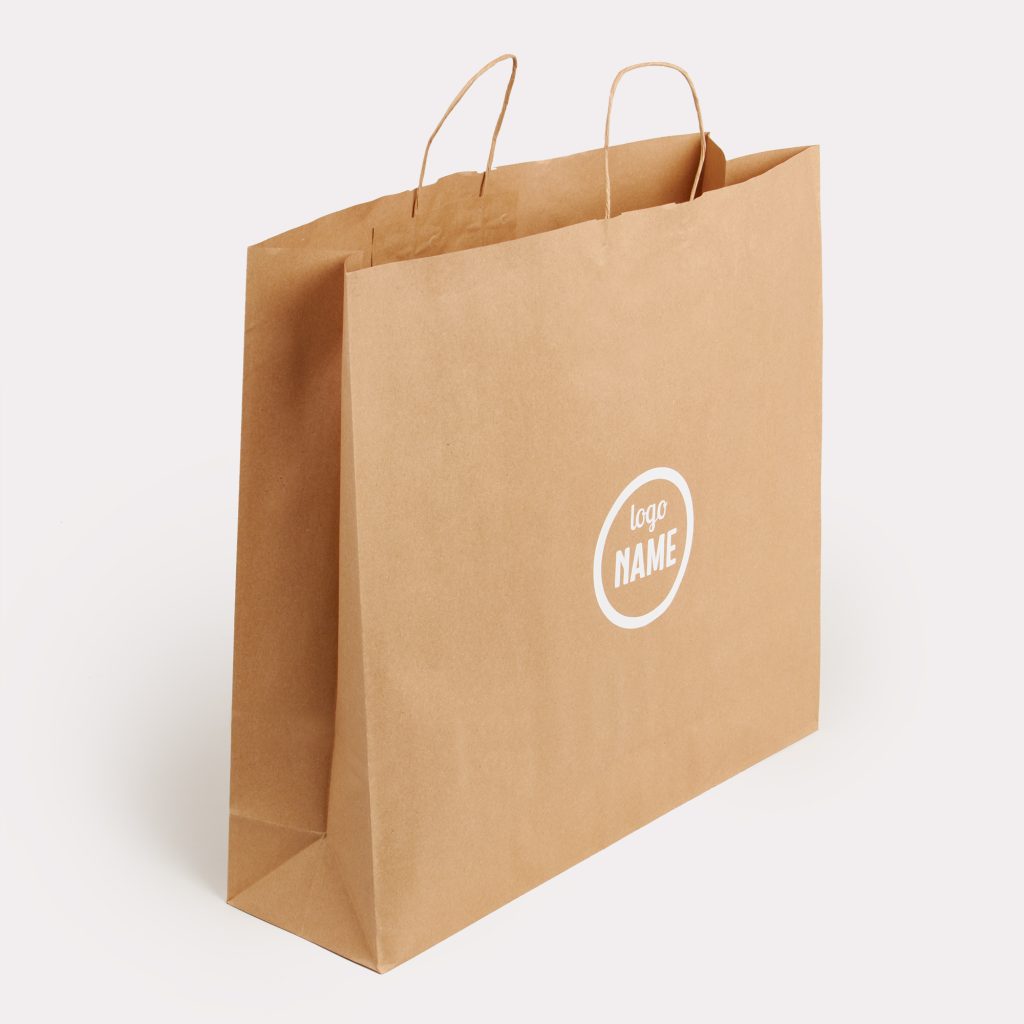 Impression de sac en papier avec anse torsadée – sérigraphie professionnelle par BDX Print