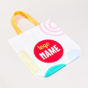 Exemple de sac fourre-tout avec impression intégrale imprimé en qualité professionnelle