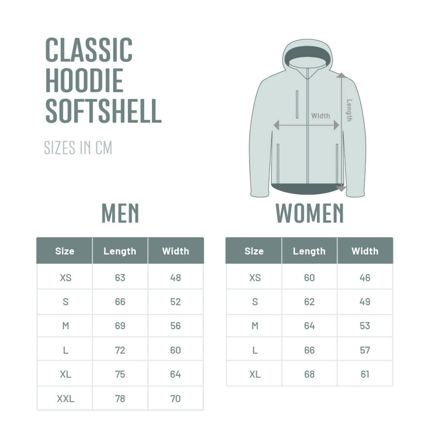 Impression de softshell jacket with hood professionnelle par BDX Print
