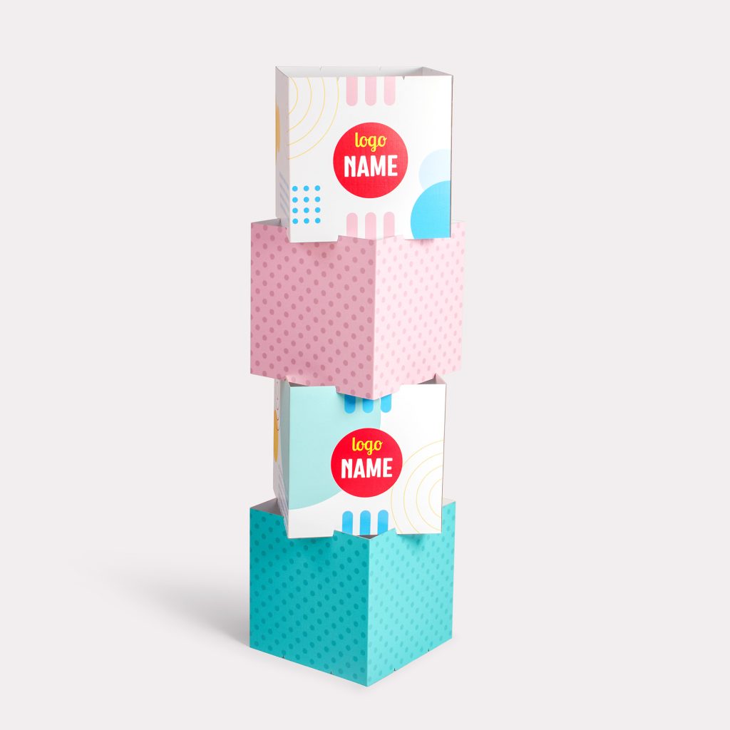 Impression de stackable pos display professionnelle par BDX Print