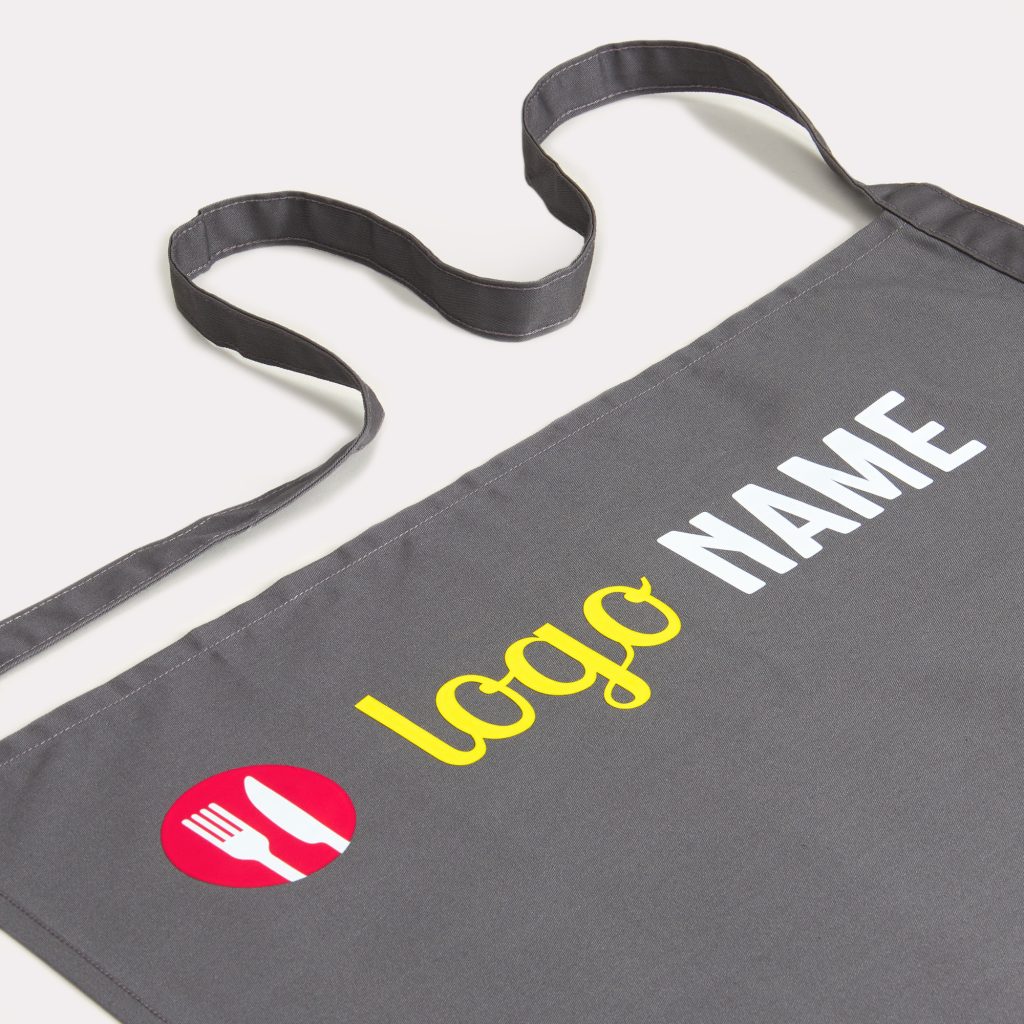 Impression de tablier hauteur genoux professionnelle par BDX Print