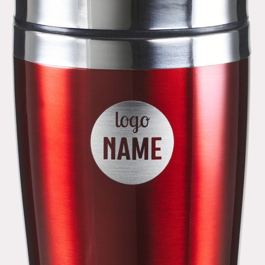 Impression de tasses isothermes en inox professionnelle par BDX Print