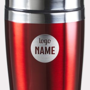 Exemple de tasses isothermes en inox imprimé en qualité professionnelle
