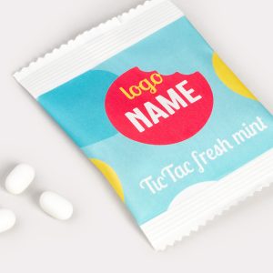 Exemple de tic tac à la menthe en sachet imprimé en qualité professionnelle