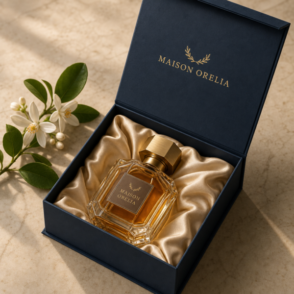 Boîte à fermeture aimantée parfum