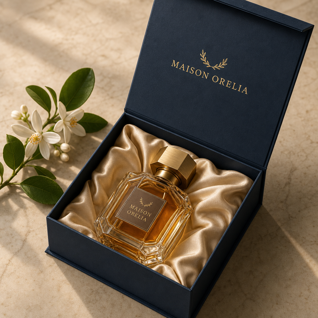 Boîte à fermeture aimantée parfum