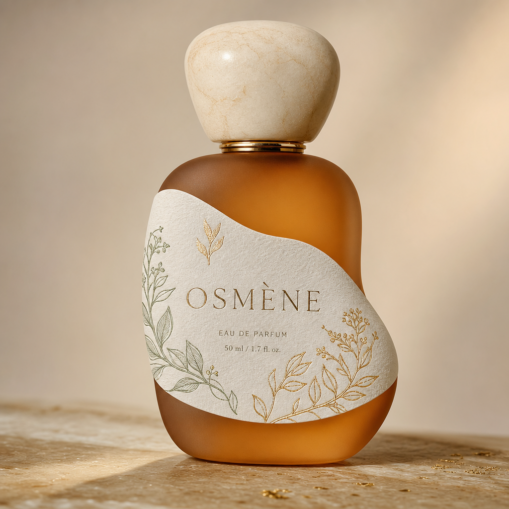 Étiquettes parfum découpe à la forme