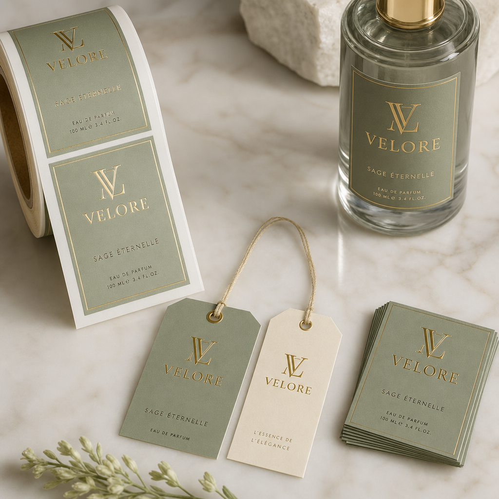 Étiquettes parfum & cosmétique