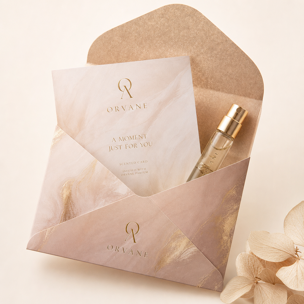 Enveloppe imprimée pour échantillons beauté